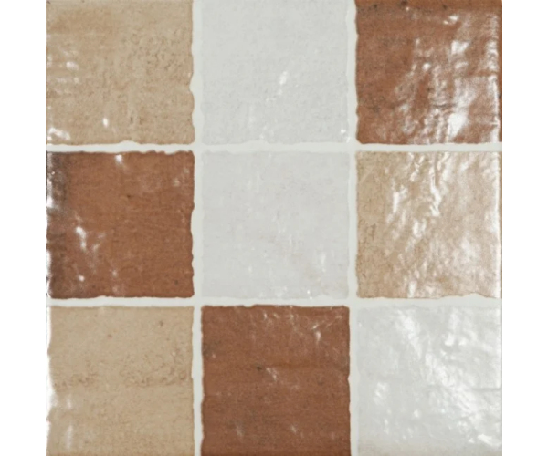 Retro obklad Bestile Pamesa Arezzo Mosaico Cotto 22,5x22,5 MIX (skladem)