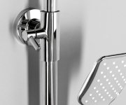 Aqualine Factor Sprchový Sloup S Pákovou Baterií, Chrom
