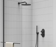 Hlavová sprcha Chrome kulatá 250 mm - 980.20BLM Hlavová sprcha, 250 mm, černá matná X07P675