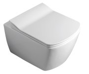Sapho Glanc Závěsná Wc Mísa, Rimless, 37x51,5cm, Bílá