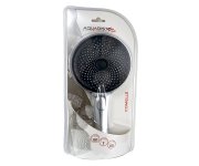 Comelle, 3-polohová Ruční Sprcha, Průměr 130mm, Chrom-černá Mat AQS55010