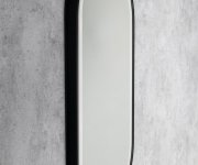 Sapho Kaira Oválné Zrcadlo S Led Osvětlením 45x90cm, černá Mat