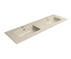Gsi Pura Keramické Dvojumyvadlo Slim 142x46cm, Creta Mat