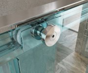 Gelco Luxor Gold Matt Sprchové Dveře 1100mm, čiré Sklo