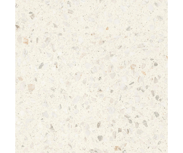 Dlažba jako terrazzo Sant Agostino Glow Ivory 60x60 Nat. Rett. - béžová