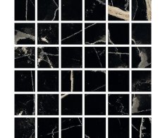 Fioranese Sound of Marbles Mosaico Nero Fondo 30x30 Matt. Rett.