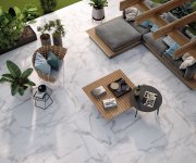 Dlažba jako mramor Codicer Vinca White 33x66 - bílá