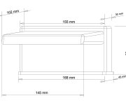 Sapho Výtoková Hubice Otevřená Na Okraj Vany, šířka 145mm, Kaskáda, Chrom