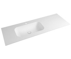 Sapho Aruba Umyvadlo, Rockstone, 160x51,5cm, Levé, Bílá Mat