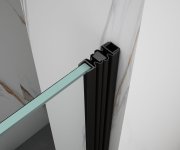 Gelco Spirit Black Sprchové Dveře 1600mm, čiré Sklo