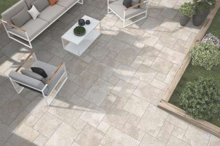 Skladba formátů protiskluzné dlažby Codicer Trevi Ivory 3RD Modular