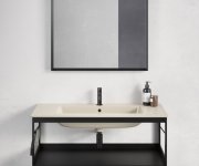 Gsi Pura Konstrukce Pod Umyvadlo 82x46cm, černá Mat