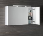 Sapho Lucie Galerka S Led Osvětlením, 126x70x17cm, Bílá