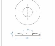 Krycí Růžice 1/2" - Chrom Průměr 55mm 05530-12