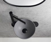 Sapho Minor Betonové Umývátko Na Desku, ø 26cm, šedá Mat