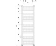 Aqualine Orbit Otopné Těleso S Bočním Připojením 600x1320 Mm, Bílá