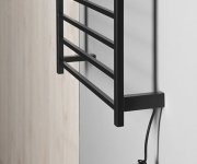 Sapho Elzor Elektrický Sušák Ručníků 500x470 Mm, 60 W, černá Mat
