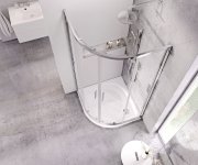Sprchový kout Blix Slim BLSCP4 - BLSCP4 80x80, lesk+transparent X3BM40C00Z1
