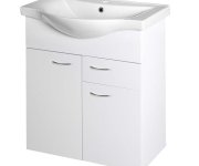 Aqualine Keramia Fresh Umyvadlová Skříňka, 1 Zásuvka, 60,6x74x34cm, Bílá