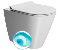 Gsi Kube X Wc Mísa Stojící, Swirlflush, 36x55cm, Spodní/zadní Odpad, Bílá Dual-mat
