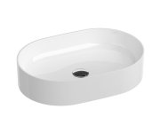 Umyvadlo Ceramic Slim O - Umyvadlo Ceramic Slim O 55, bez otvoru pro baterii, bez přepadu, bílá XJX01155001