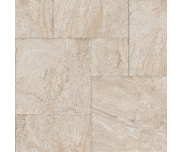 Dlažba jako kámen Codicer Chester Cream 50x50 Modular = Mix formátů - béžová