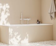 Vanová nástěnná baterie Espirit, se sprchovým setem - ES 022.10WV.+S Vanová nástěnná baterie se sprchovým setem, White Velvet X07S124