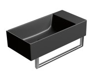 Gsi Kube X Keramické Umývátko 50x25cm, Bez Otvoru, Pravé/levé, černá Mat