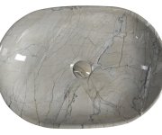Sapho Dalma Keramické Umyvadlo Na Desku, 59x42cm, Grigio