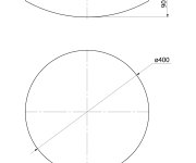 Orbis Koupelnové Stropní Svítidlo, ø 400mm, Senzor, Osram, 2700lm, 25w, Ip44
