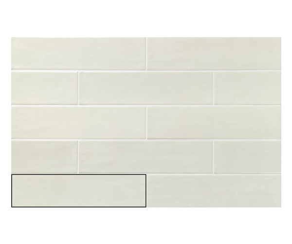 Obklad jako beton APE Acquarella White 7,5X30 Matt. - bílá
