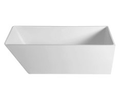 Polysan Herhis Volně Stojící Vana Litý Mramor 170x72x63cm, Bílá