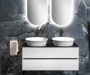 Sapho Minox Oválné Zrcadlo S Led Osvětlením 50x100cm