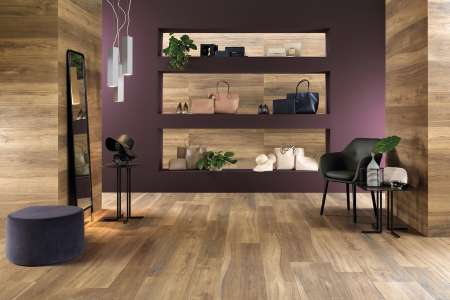 Luxusní obklad a dlažba do moderního interiéru Sichenia Silvis Larice 30x120 Rett. a 20x120 Rett.