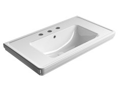 Gsi Classic Keramické Umyvadlo 90x50cm, 3 Otvory, Bílá Extraglaze