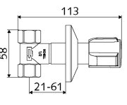 SCHELL Podomítkový Ventil 1/2" S Rukojetí Comfort SCH-191140699