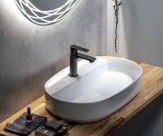 Isvea Infinity Oval Keramické Umyvadlo Na Desku, 60x40cm, Bílá