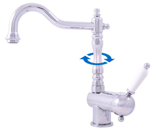 Umyvadlová/dřezová baterie bez výpusti LABE Chrom 3/8" L508.0/8