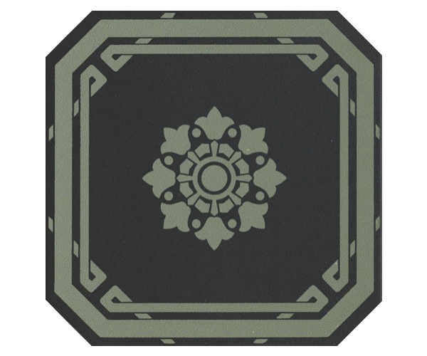 Retro dlažba Grazia Old England Ottagono Black Bath 20x20