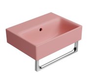 Gsi Nubes Keramické Umyvadlo 40x32cm, Bez Otvoru, Blush Mat