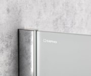 Sapho Dělící Stěna Mezi Urinály 40x100cm, Mléčné Sklo