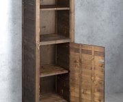 Sapho Brand Doplňková Skříňka 40x140x30cm, Pravá, Mořený Smrk