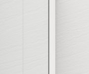 Polysan Esca White Matt Jednodílná Sprchová Zástěna K Instalaci Ke Stěně, Sklo čiré, 700 Mm