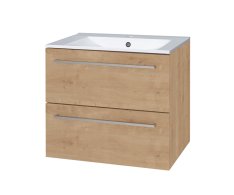 Mereo Bino, Koupelnová Skříňka S Keramickým Umyvadlem 61 Cm, Dub Arlington