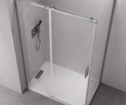 Polysan Thron Round Obdélníkový Sprchový Kout 1100x800mm, Kulaté Pojezdy