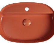 Isvea Infinity Oval Keramické Umyvadlo Na Desku, 60x40cm, Terracotta
