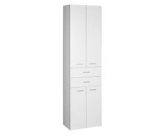 Aqualine Zoja/keramia Fresh Skříňka Vysoká Se Zásuvkami 50x184x29cm, Bílá