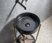 Sapho Puno Podstavec S Umyvadlem 375x870x448xmm, Zlato Mat