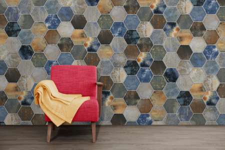 Obklad ve tvaru hexagon Codicer Dorne Provenzal 22x25 - mix barev