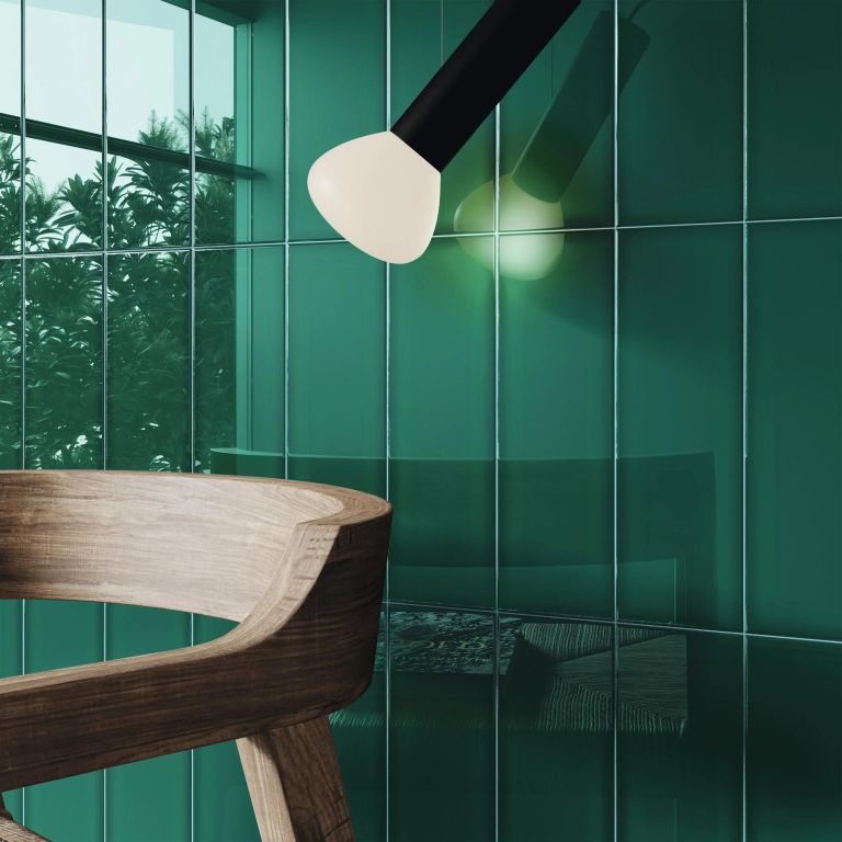Realizace Obklad ze série Ape Esencia Material Reto Opal Green 